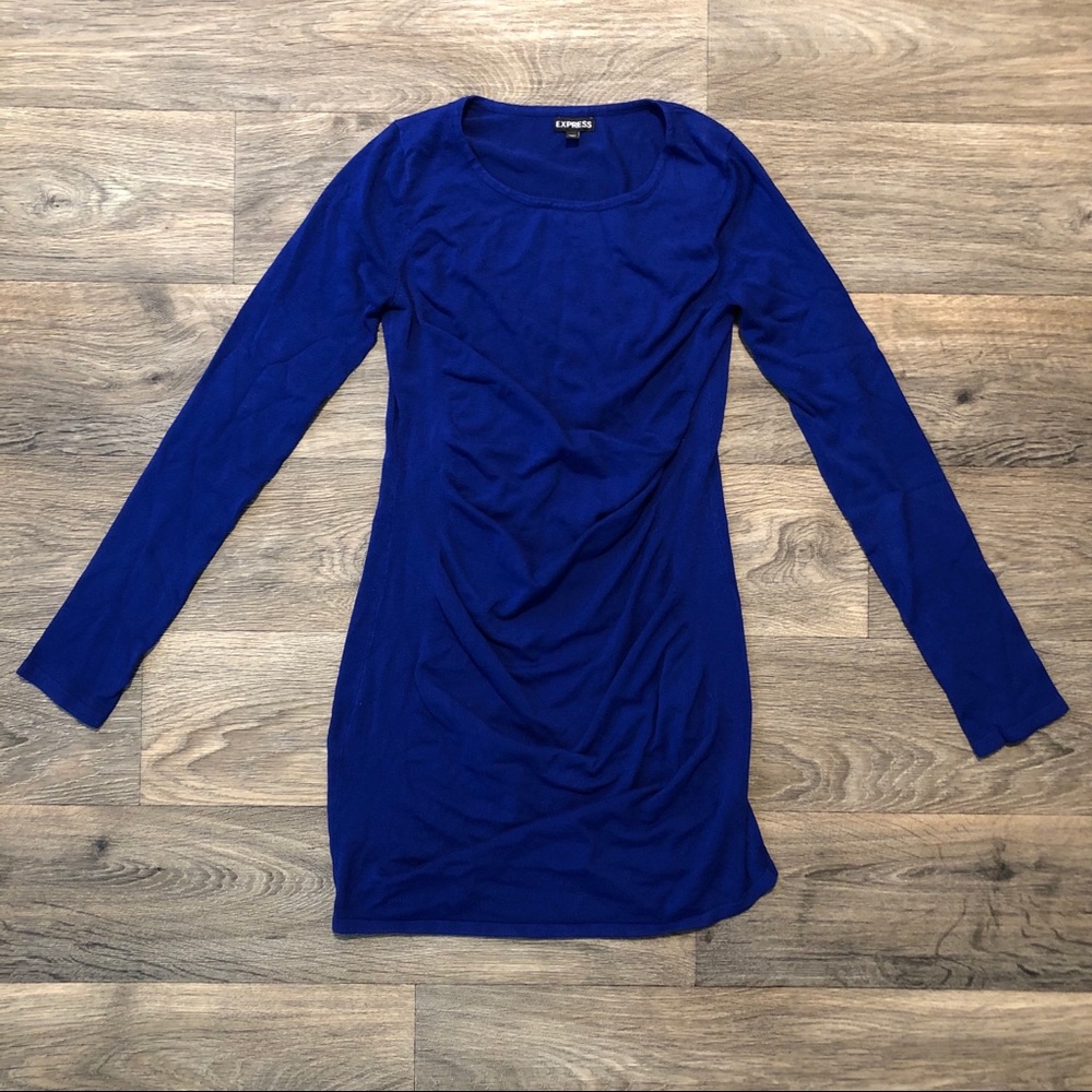 Express Bright Blue Dress